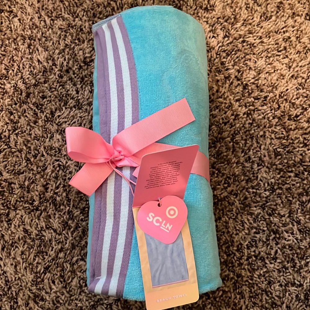 Stoney clover lane x Target. Blue towel. NWT